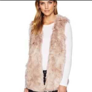 Sundance Dylan Mauve (light pink) Fur Vest size XS